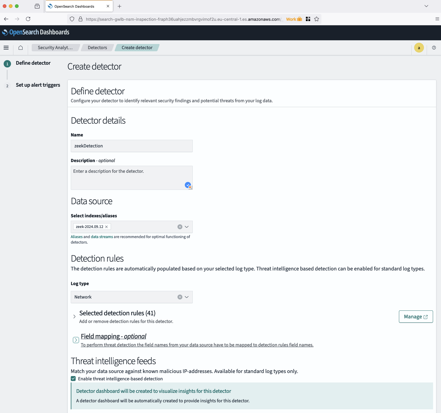 OpenSearch Detector